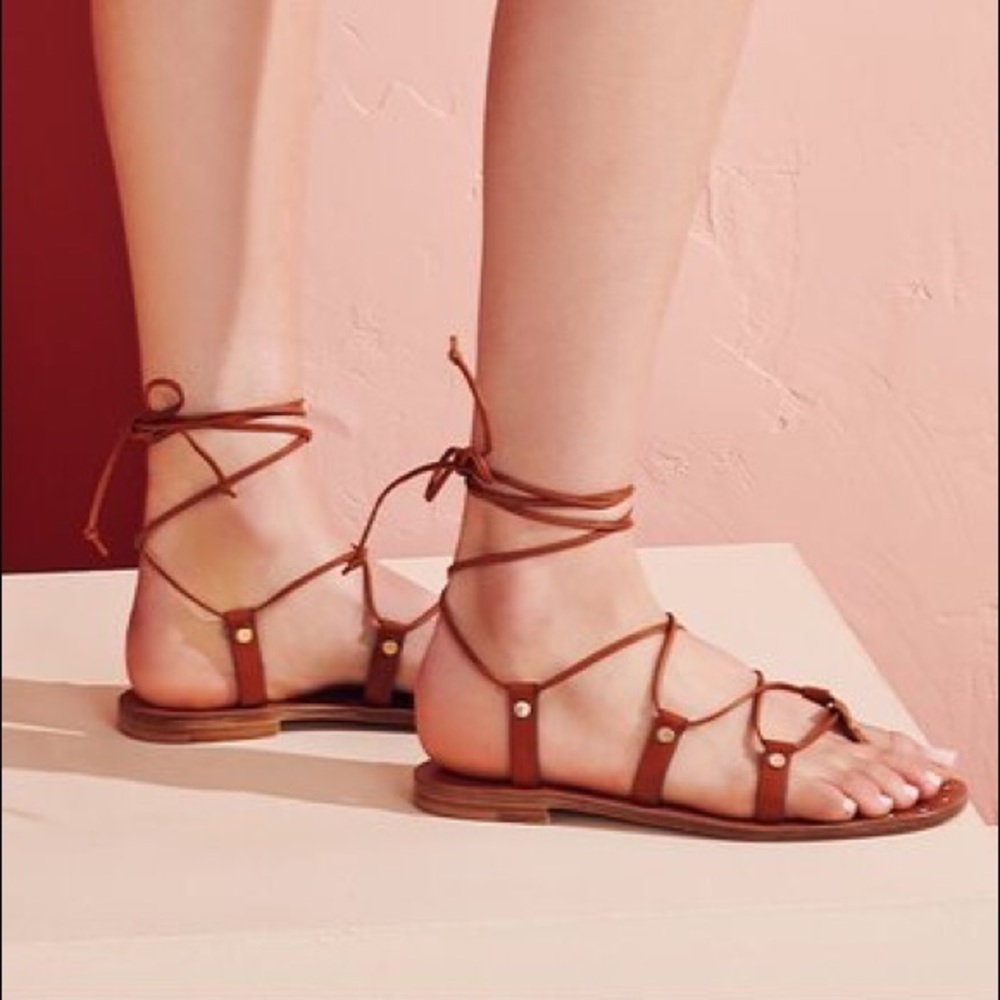 NWOT M. Gemi The Cura lace up sandal + dust bag